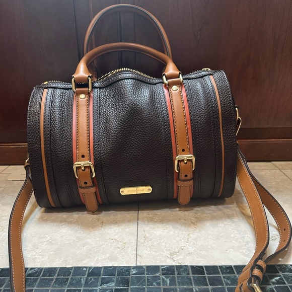 Burberry Alchester Bowling bag medium brown pebbled leather great condition - Picture 2 of 6